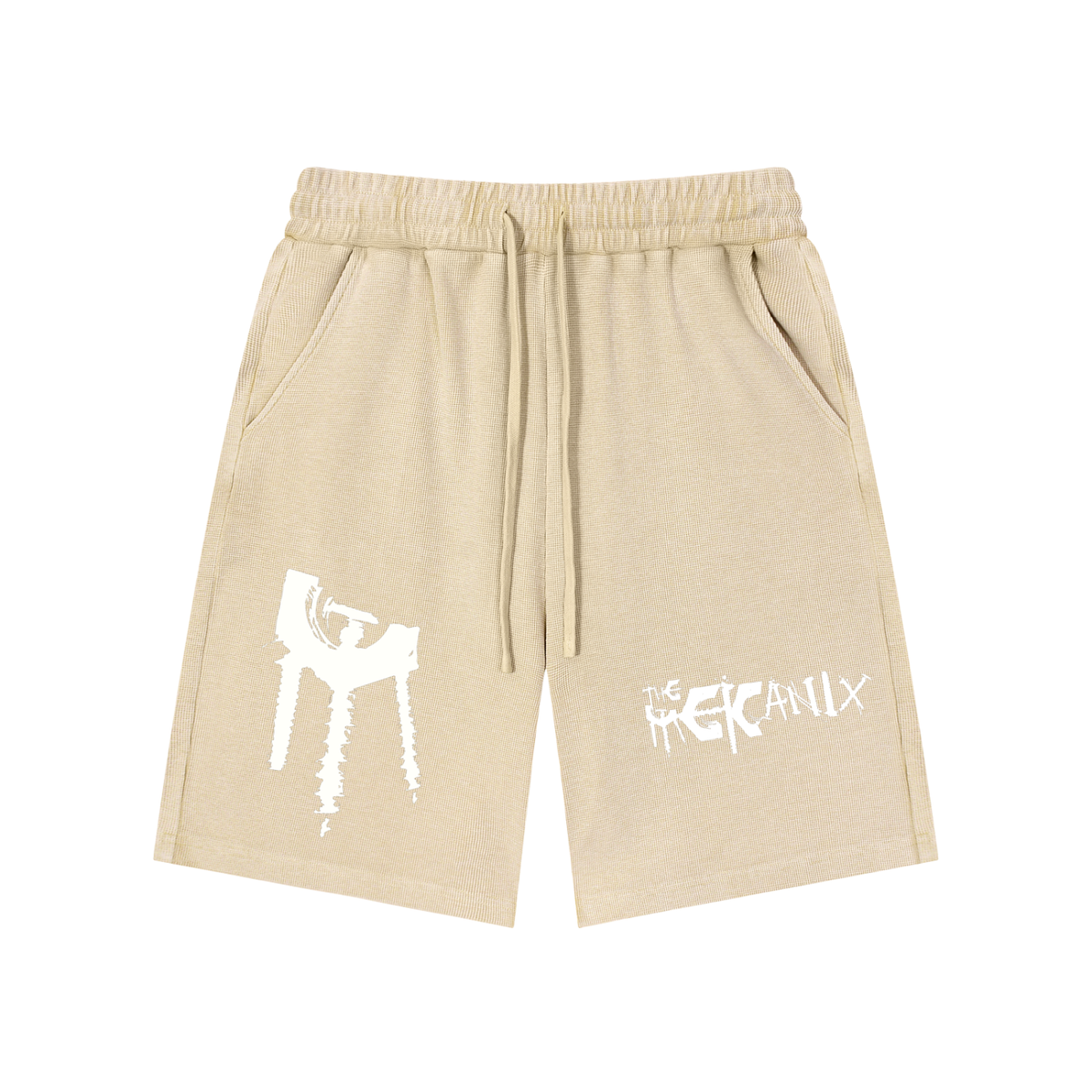 The Mekanix - Mineral Wash Waffle Knit Shorts