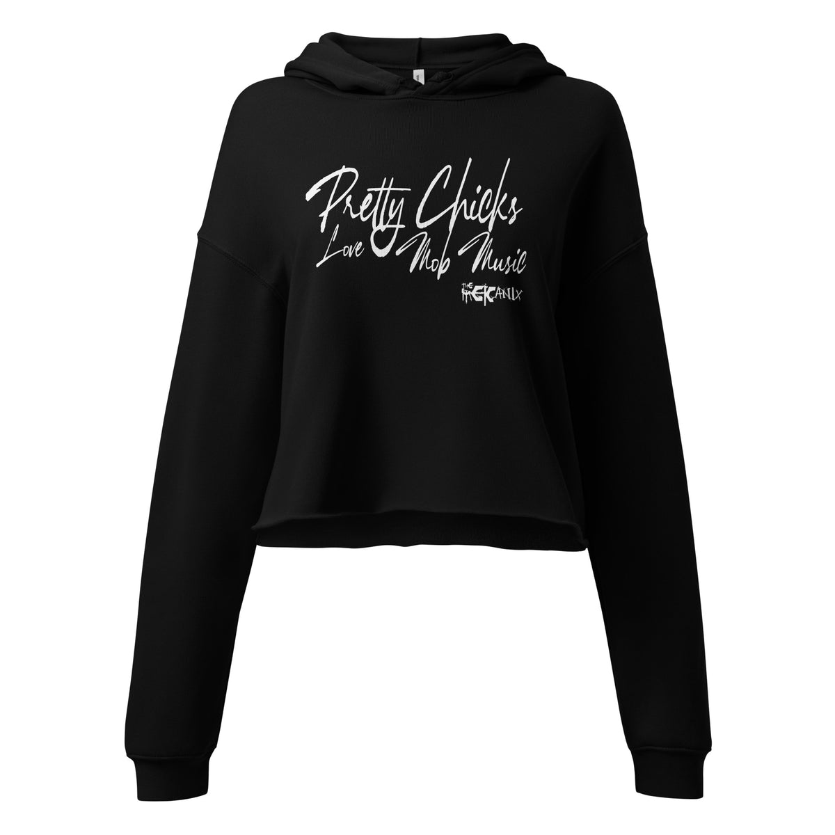 The Mekanix - Pretty Chick Love Mob Music Crop Hoodie