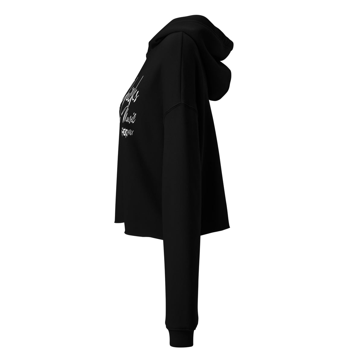 The Mekanix - Pretty Chick Love Mob Music Crop Hoodie