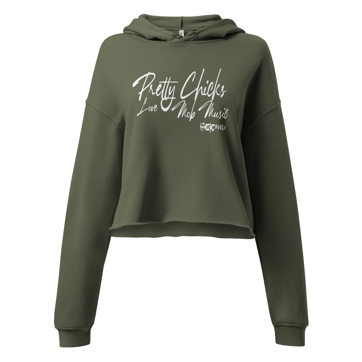 The Mekanix - Pretty Chick Love Mob Music Crop Hoodie