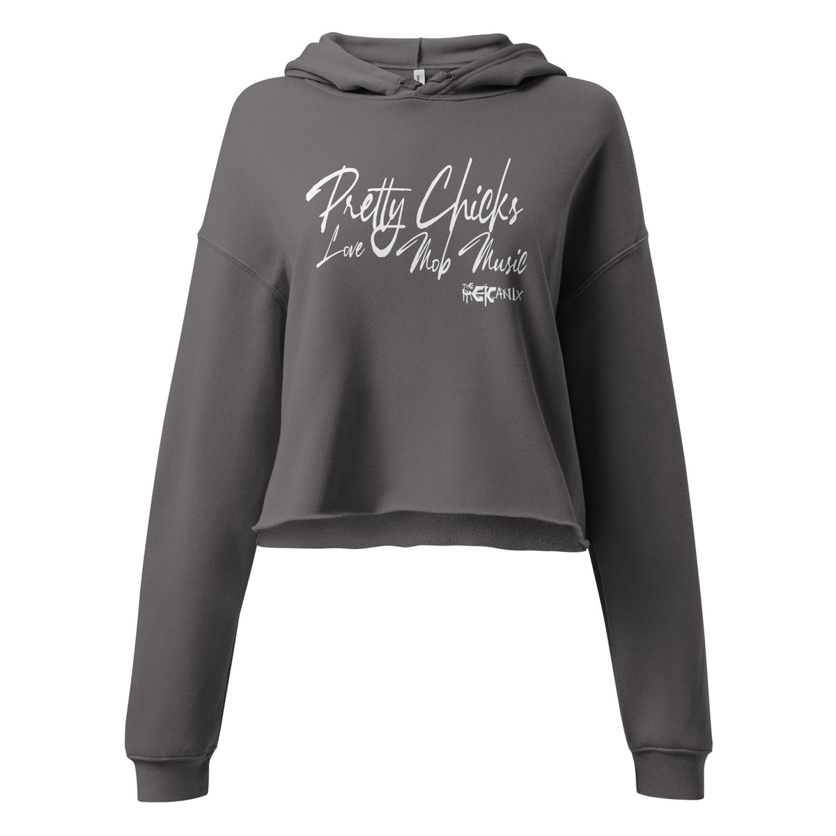 The Mekanix - Pretty Chick Love Mob Music Crop Hoodie
