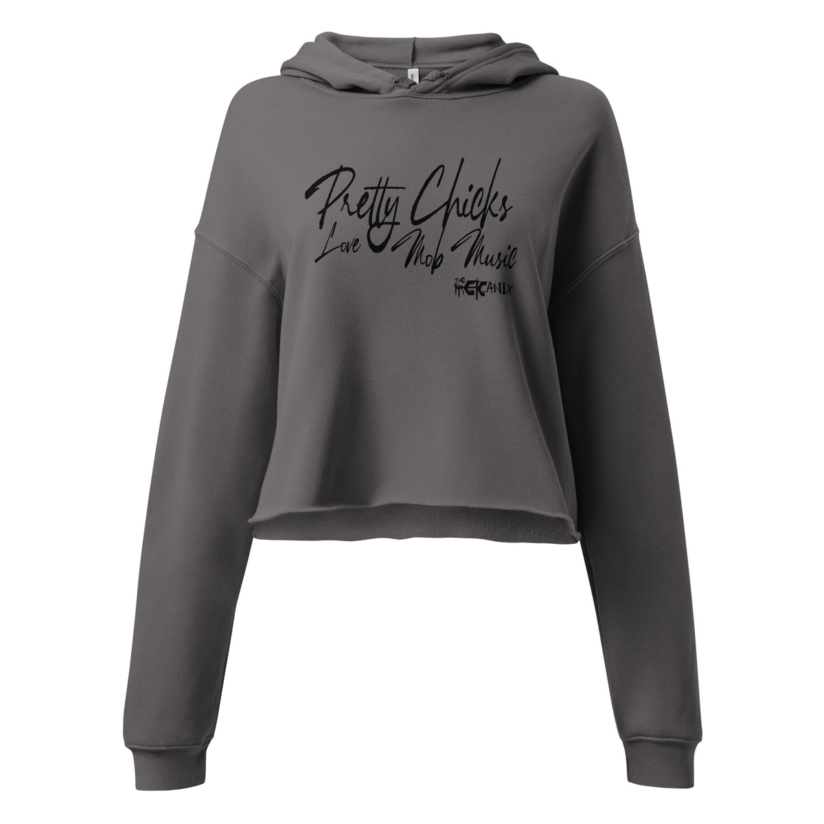 The Mekanix - Pretty Chick Love Mob Music Crop Hoodie
