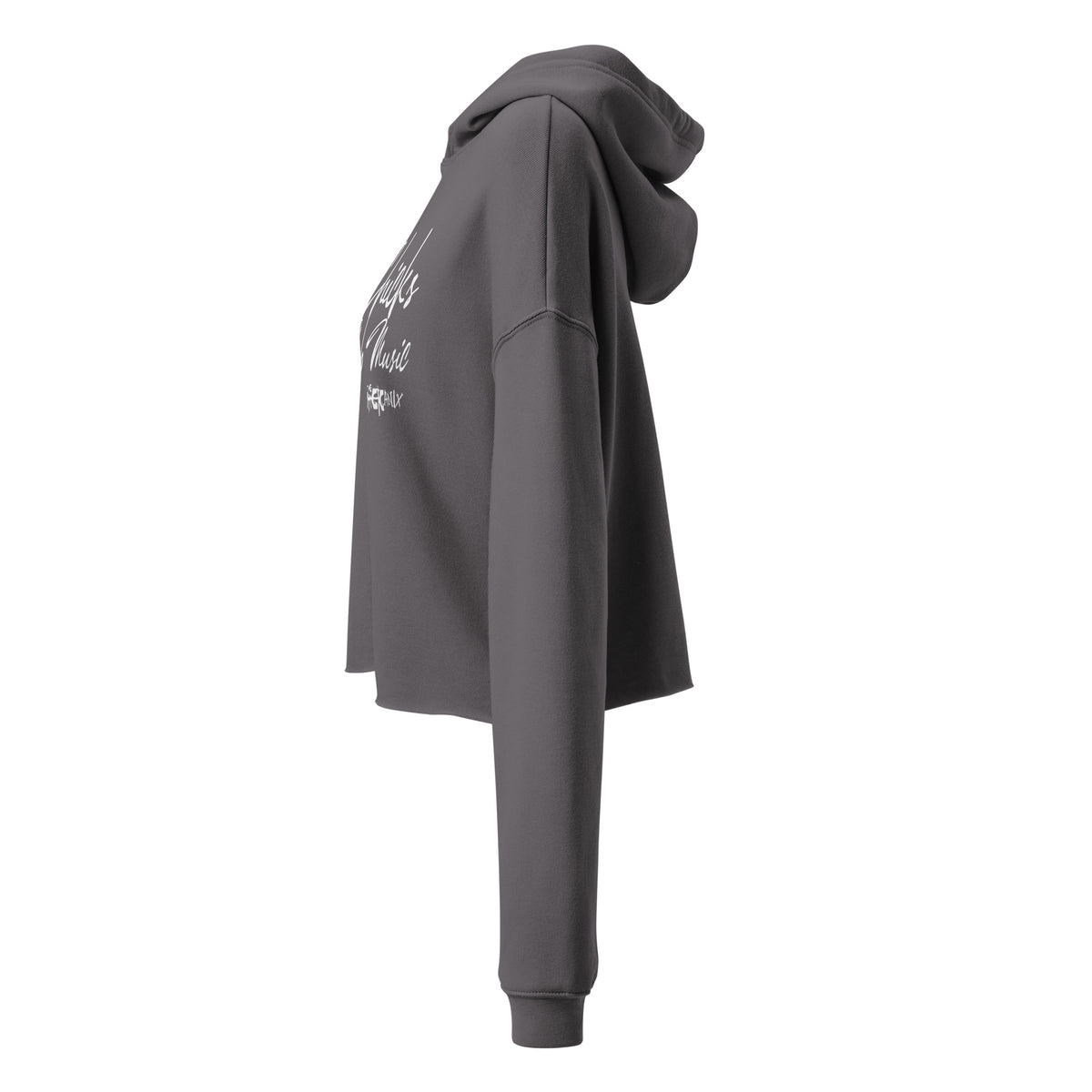 The Mekanix - Pretty Chick Love Mob Music Crop Hoodie